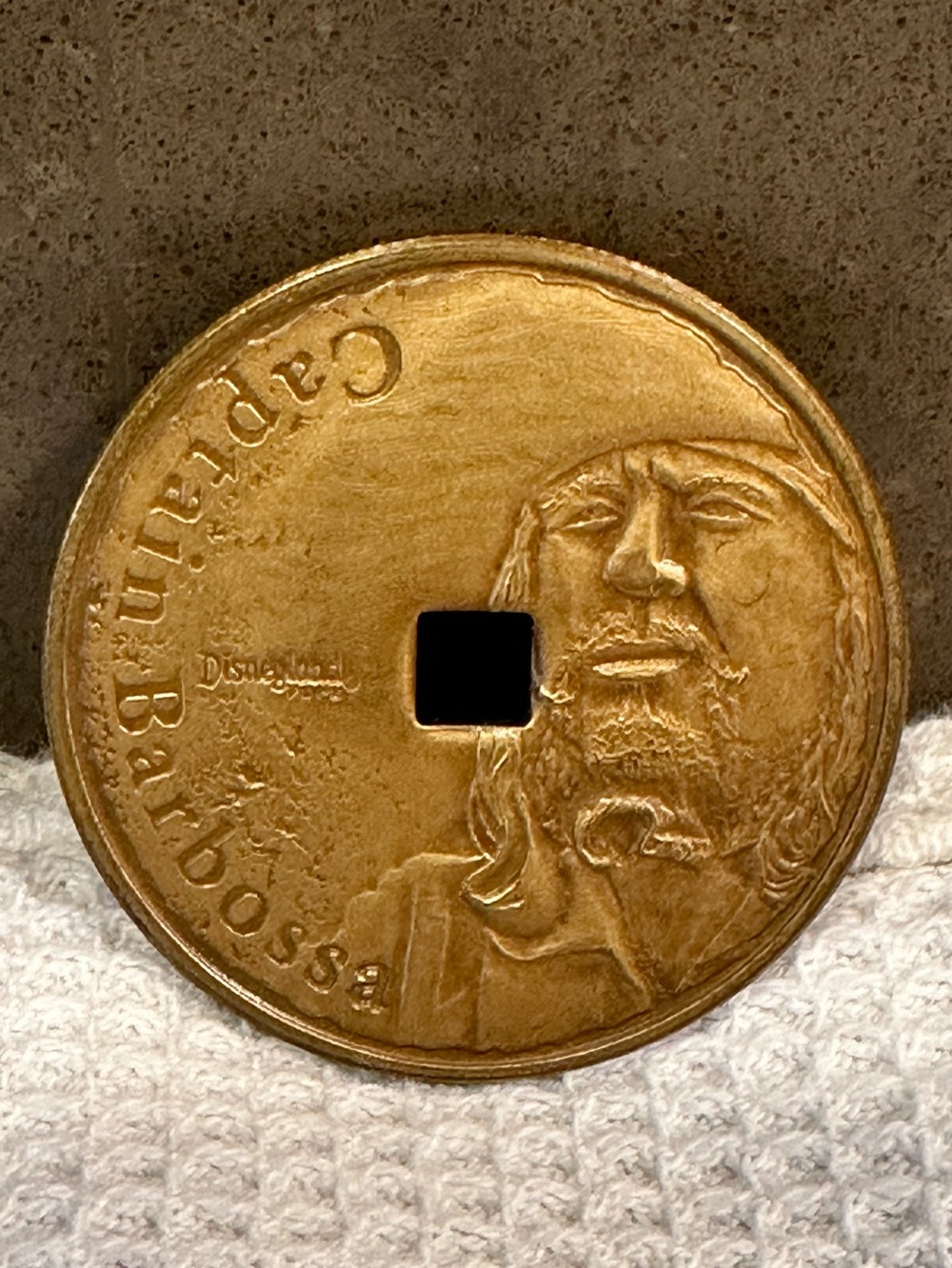 Captain Barbossa Coin Disneyland Pirates Of The Caribbean At World's End